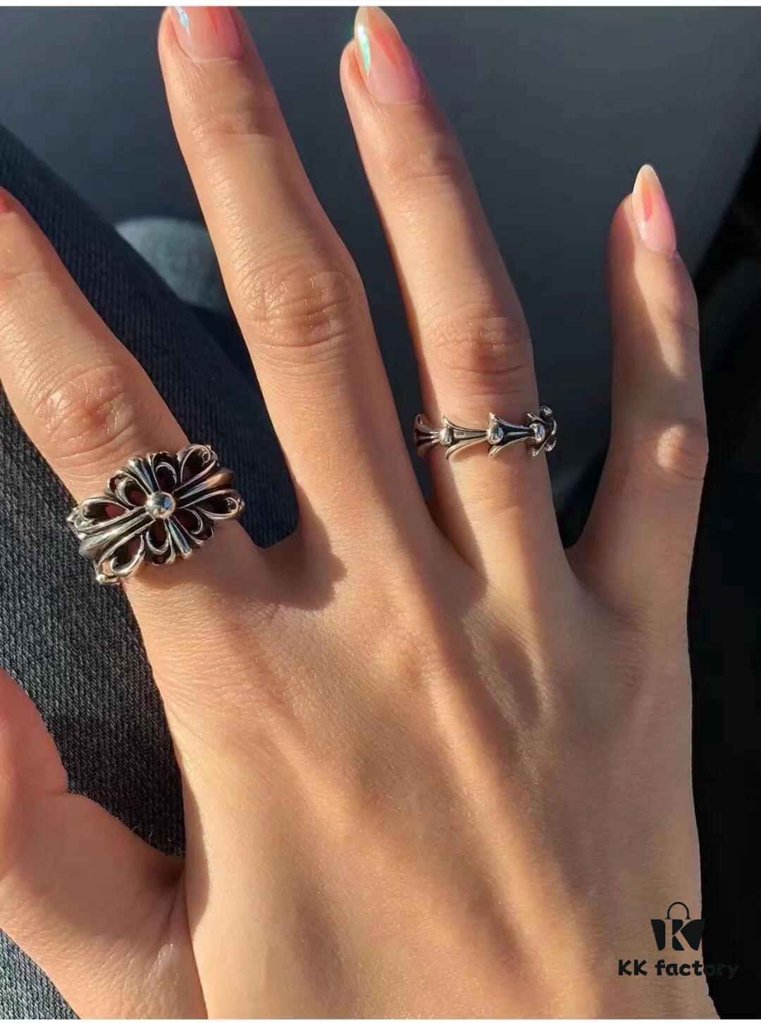 High-End Croxx Iris Wave Rib Bone Ring, Interior Engraved with Authentic Handwritten Font, Precise Detailing and Clear Engraving, Unisex Design, US Size 5 to 11 Available