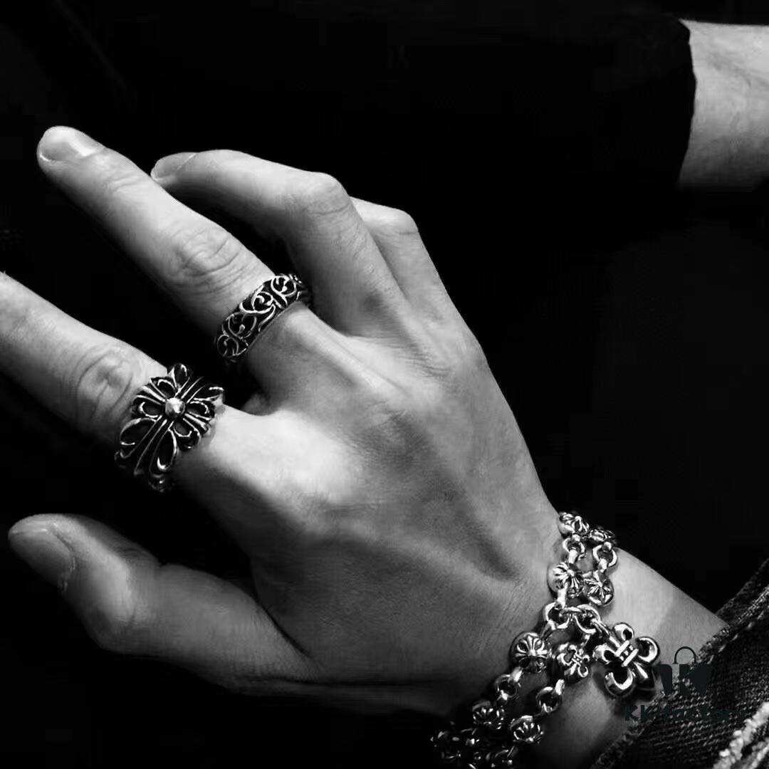 High-Grade Chrome Hearts Eternal Vine Ring, Authentic Handwritten Engraving on Inner Band, Unisex Design, US Size 5 to 11 Available