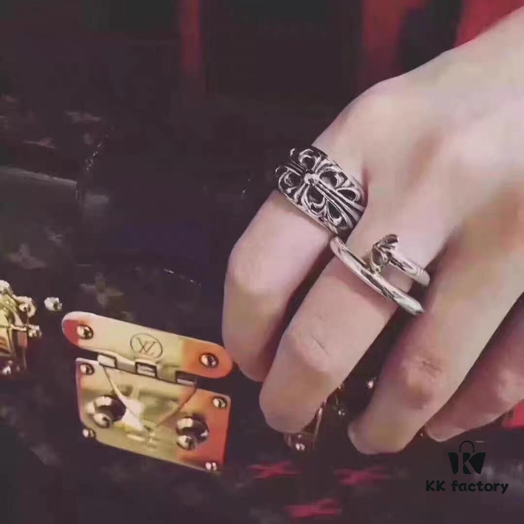 High Version Krone Mid-Size Guardian Ring, Authentic Handwritten Engraving Inside, Clear and Detailed Lettering, Unisex Design, Available in US Sizes 5 to 11