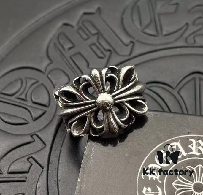 High-Version Croxx Popular Open Ring with Cross Design, Clear Engraving, Unisex Fit, US Size 5 to 11 Available