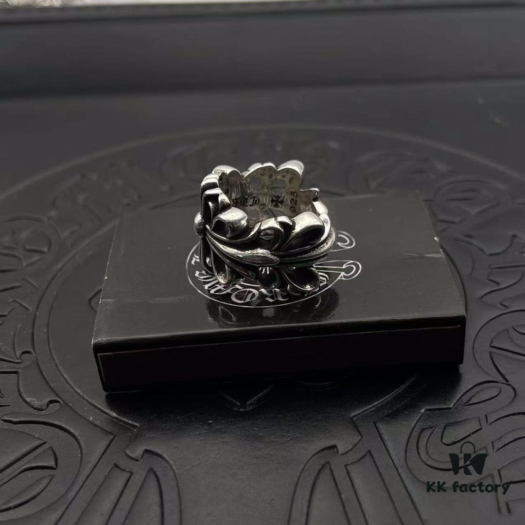 High-Version Croxx Popular Open Ring with Cross Design, Clear Engraving, Unisex Fit, US Size 5 to 11 Available