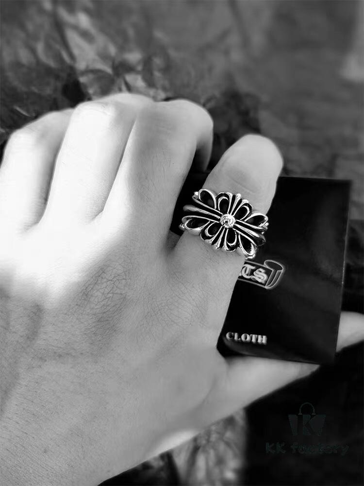 High-Version Croxx Popular Open Ring with Cross Design, Clear Engraving, Unisex Fit, US Size 5 to 11 Available