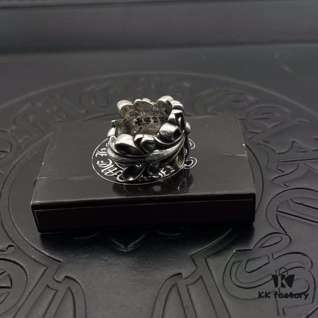 High-Version Croxx Popular Open Ring with Cross Design, Clear Engraving, Unisex Fit, US Size 5 to 11 Available