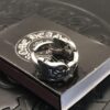 High Version Cross with Open Design Dual Sword Ring