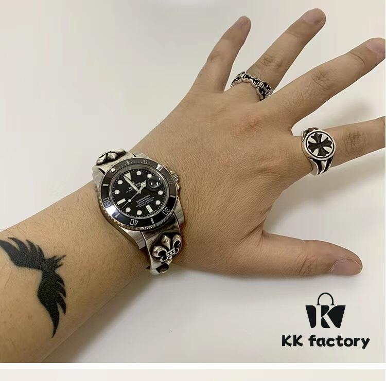 High Version Cross with Open Design Dual Sword Ring