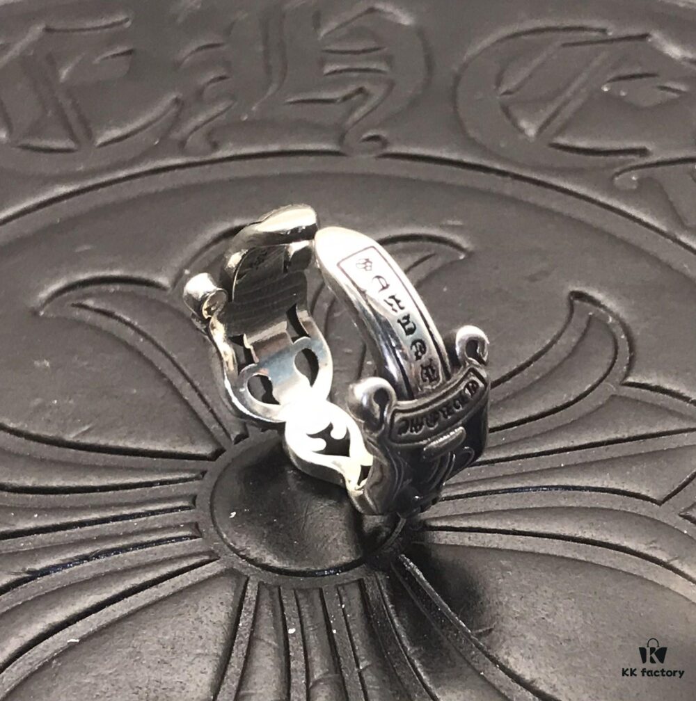 High Version Cross with Open Design Dual Sword Ring