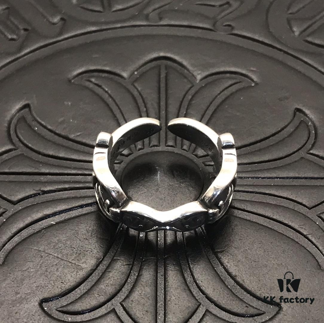 High Version Cross with Open Design Dual Sword Ring