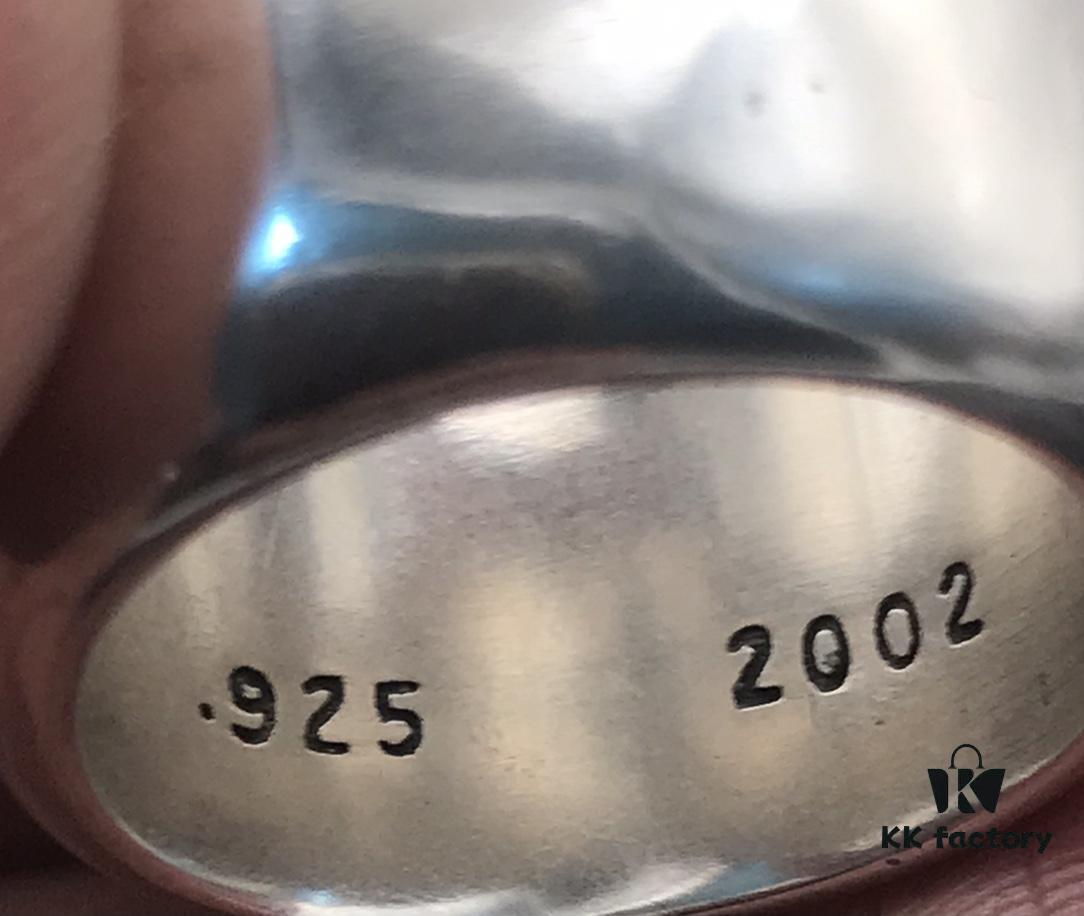 High-Version Chrome Hearts Vine and Hexagram Ring, Size 7-11