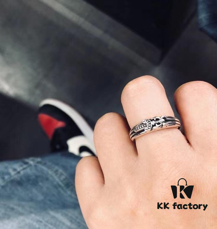 CHROME HEARTS High-Quality Cross Dagger Ring