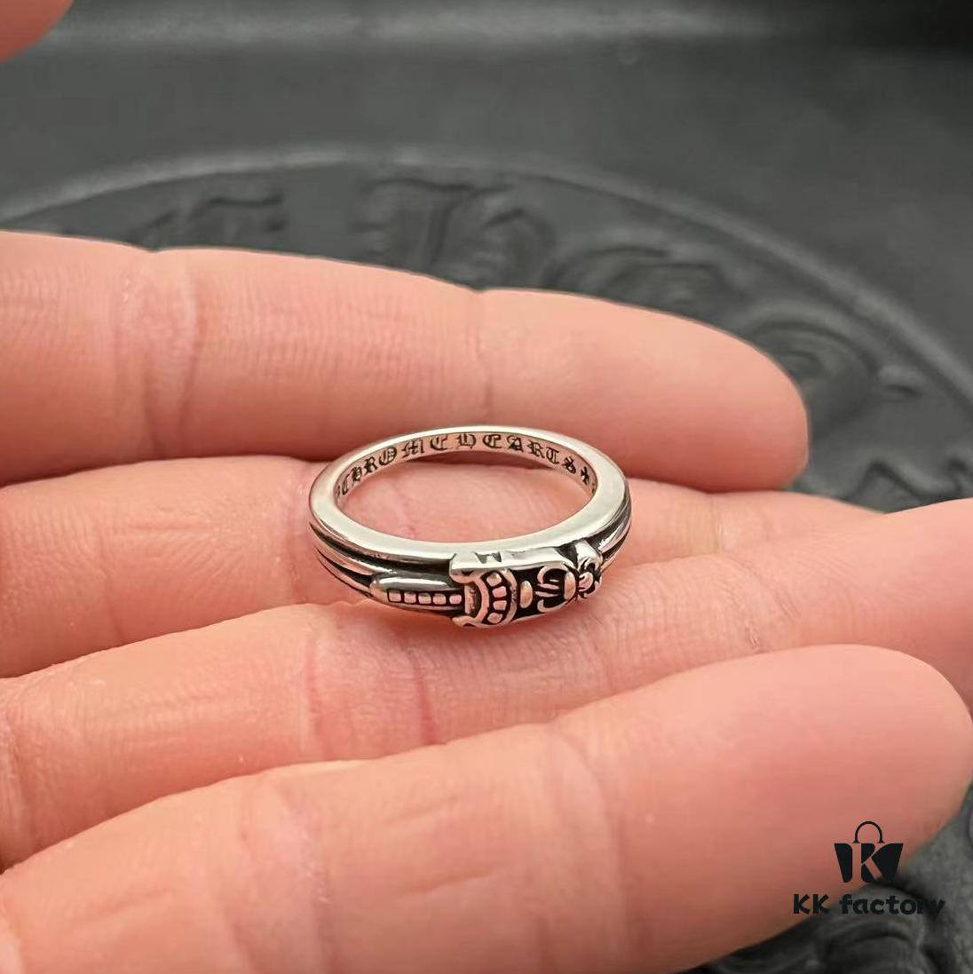 CHROME HEARTS High-Quality Cross Dagger Ring