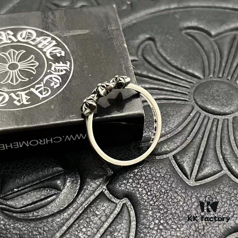 CHROME HEARTS High-Replica Three and Five Point Star Thin Ring