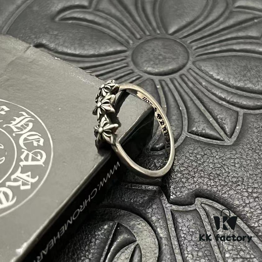 CHROME HEARTS High-Replica Three and Five Point Star Thin Ring