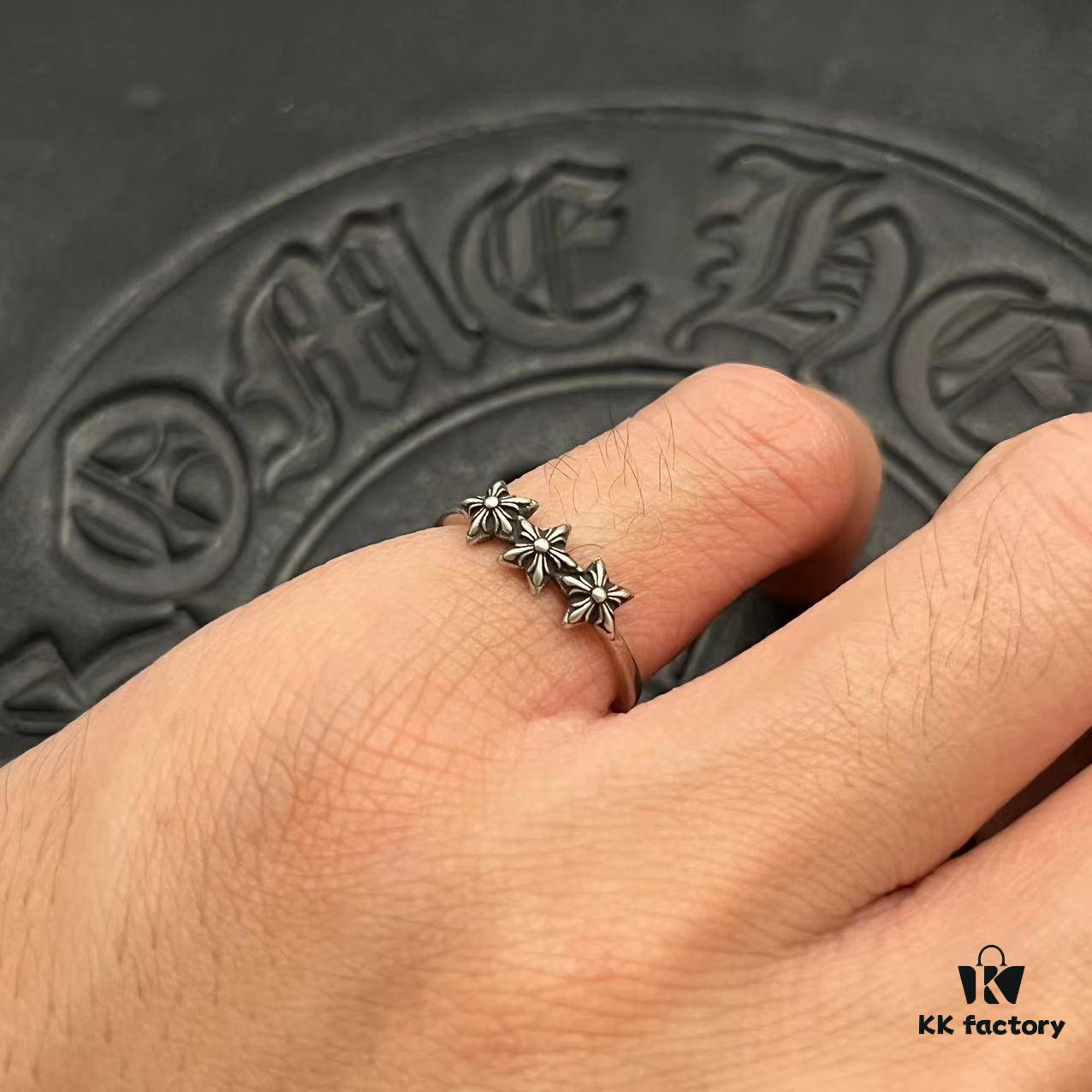 CHROME HEARTS High-Replica Three and Five Point Star Thin Ring