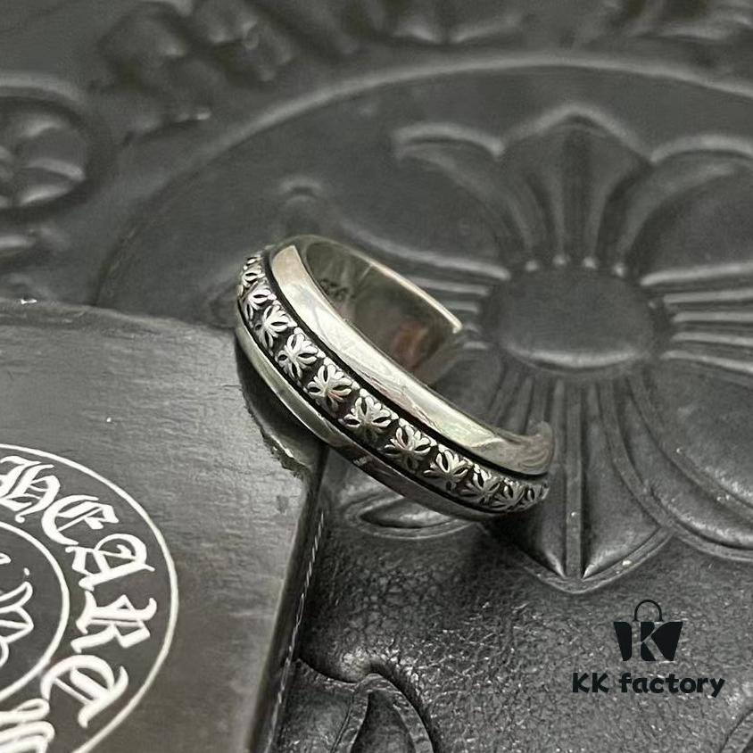CHROME HEARTS High-Replication Cross Open Ring