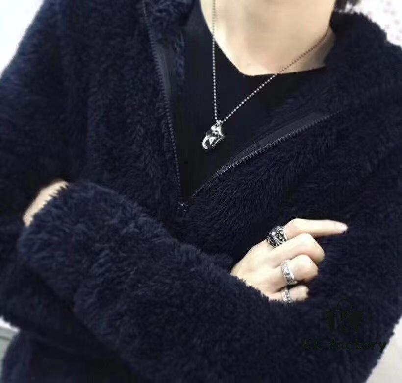 CHROME HEARTS High-Quality Crocodile Stone Large Tongue Necklace