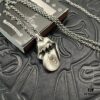 CHROME HEARTS High-Quality Crocodile Stone Large Tongue Necklace