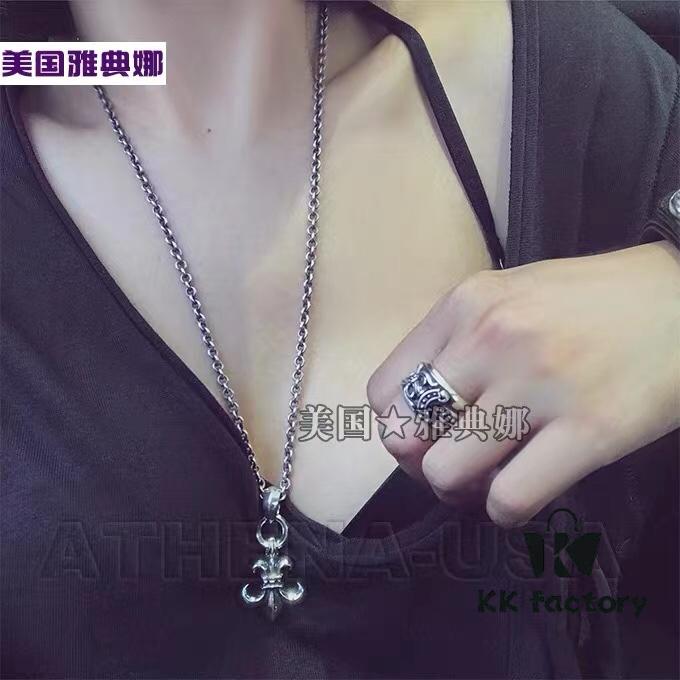 High Version Crocs Large Double Ring Boy Scout Flower Pendant with Letter Chain, Size 50-70, Can Be Paired with Other Necklaces