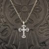 High-Version Chrome Hearts Mini Flame Cross Pendant, Small Size, Highly Versatile