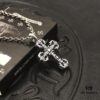 High-Version Chrome Hearts Mini Flame Cross Pendant, Small Size, Highly Versatile