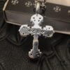 High-Version Chrome Hearts Mini Flame Cross Pendant, Small Size, Highly Versatile