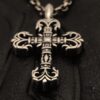 High-Version Chrome Hearts Mini Flame Cross Pendant, Small Size, Highly Versatile