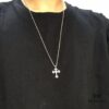 High-Version Chrome Hearts Mini Flame Cross Pendant, Small Size, Highly Versatile