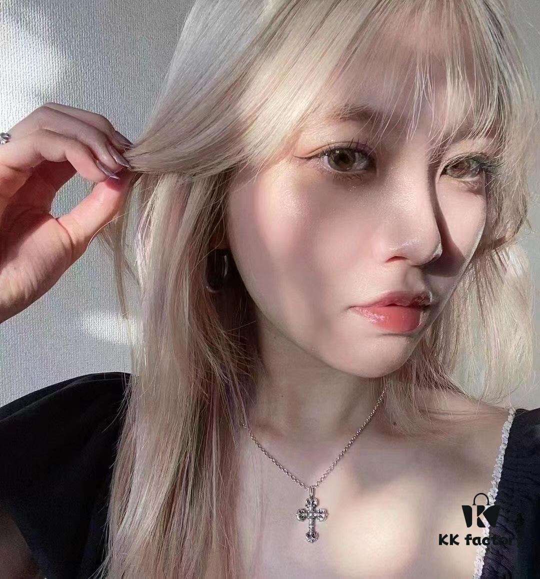 High-Version Chrome Hearts Mini Flame Cross Pendant, Small Size, Highly Versatile