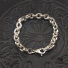 High-Version Chrome Hearts Thick Letter Bracelet, Authentic Lobster Clasp, Clear Engraving, Closely Connected Links, Not Comparable to Common Oversized Extended Versions, Unisex Wear, Available in Sizes 17 to 21