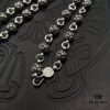 High-Version Chrome Hearts Cross Pendant Necklace with Integrated Chain, Original Horseshoe Clasp, Clear Engraving Details, Unisex Wear, 60cm Length