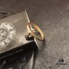 High-Grade Croxx 22K Gold Small Cross Flower Ring
