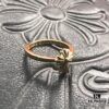 High-Grade Croxx 22K Gold Small Cross Flower Ring