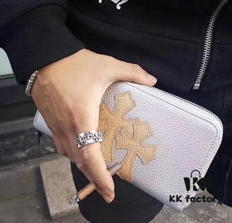 High-Grade Chrome Hearts Cut Corner Cross Ring