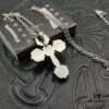 CHROME HEARTS High-Quality Flame Cross Necklace