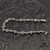High-Version Chrome Hearts Plain Cross Wristband without Stones, Authentic Buckle Design with Original 14K Engraved Inlay, Unisex Bracelet, Available in Sizes 17-18-19