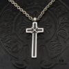 High-Version Chrome Hearts Maple Thor M Collaboration Large Cross Pendant Necklace with Letter Chain, Available in 50-70cm Length
