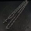High-Version Chrome Hearts Cross Retractable Adjustable Integrated Chain, Popular Style Worn by Many Influencers, Total Length 65cm