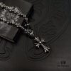 High-Version Chrome Hearts Cross Retractable Adjustable Integrated Chain, Popular Style Worn by Many Influencers, Total Length 65cm