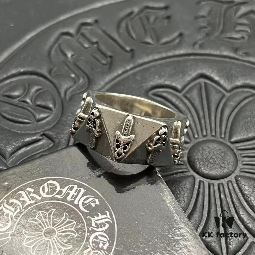 CHROME HEARTS High-End Faceted Ring