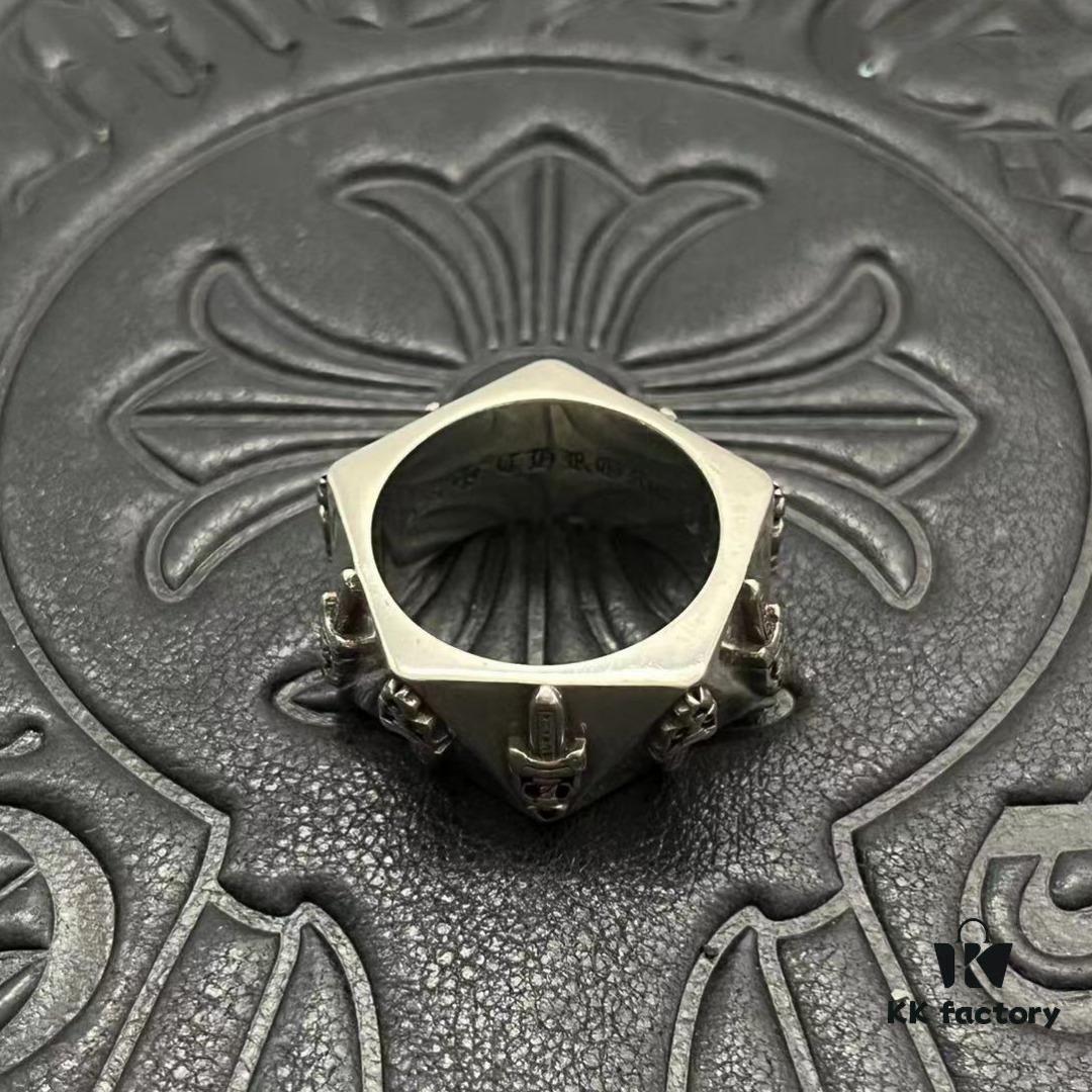 CHROME HEARTS High-End Faceted Ring