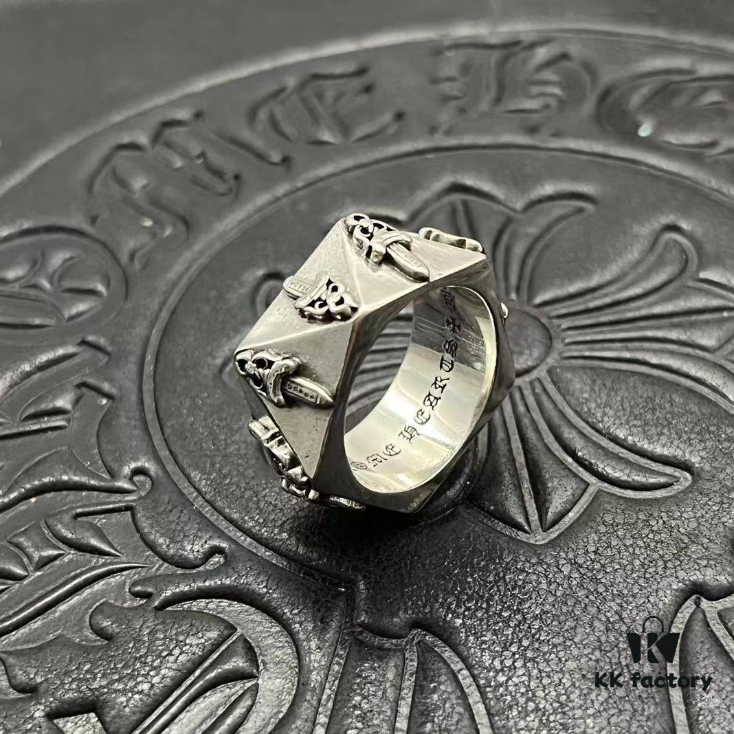 CHROME HEARTS High-End Faceted Ring