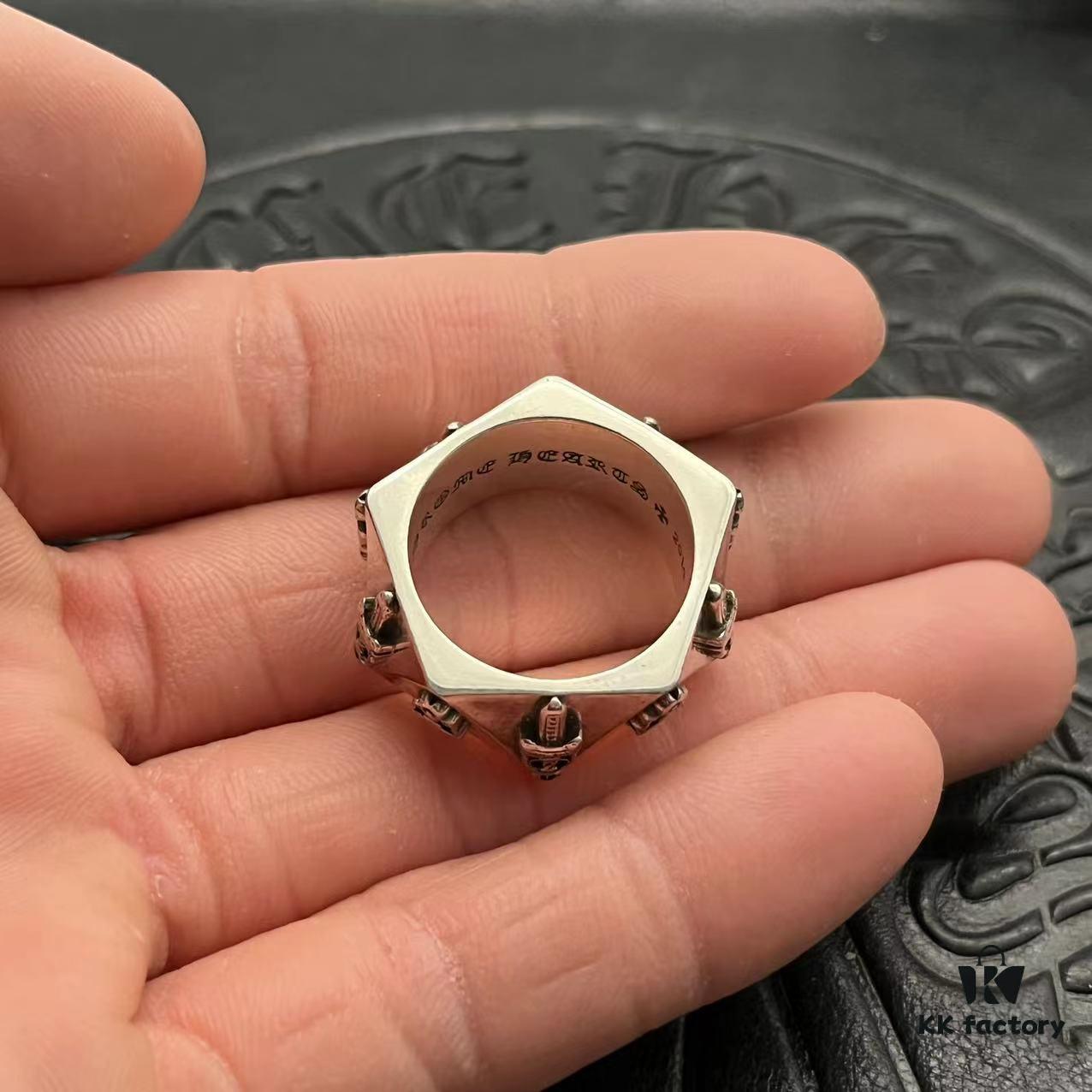 CHROME HEARTS High-End Faceted Ring