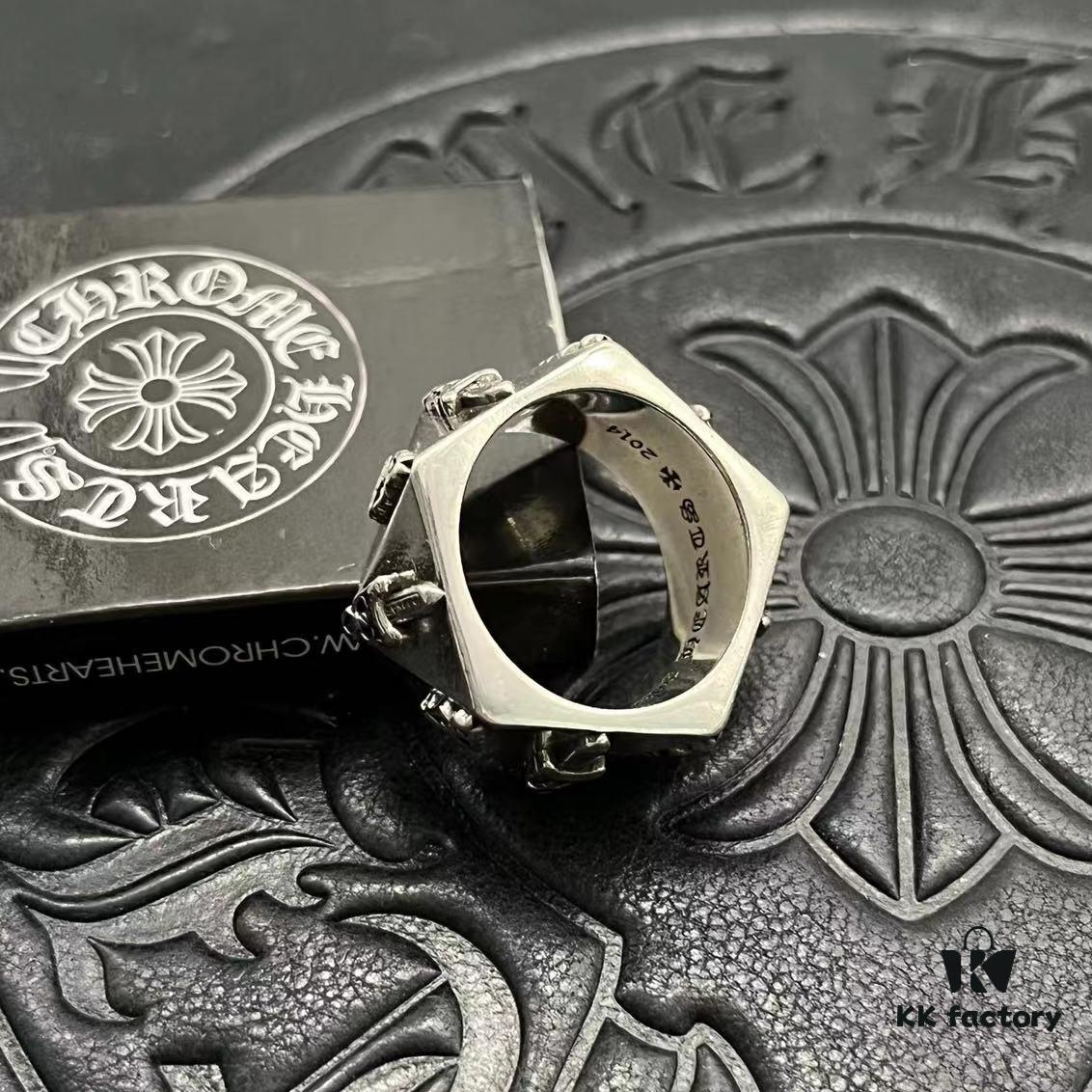 CHROME HEARTS High-End Faceted Ring