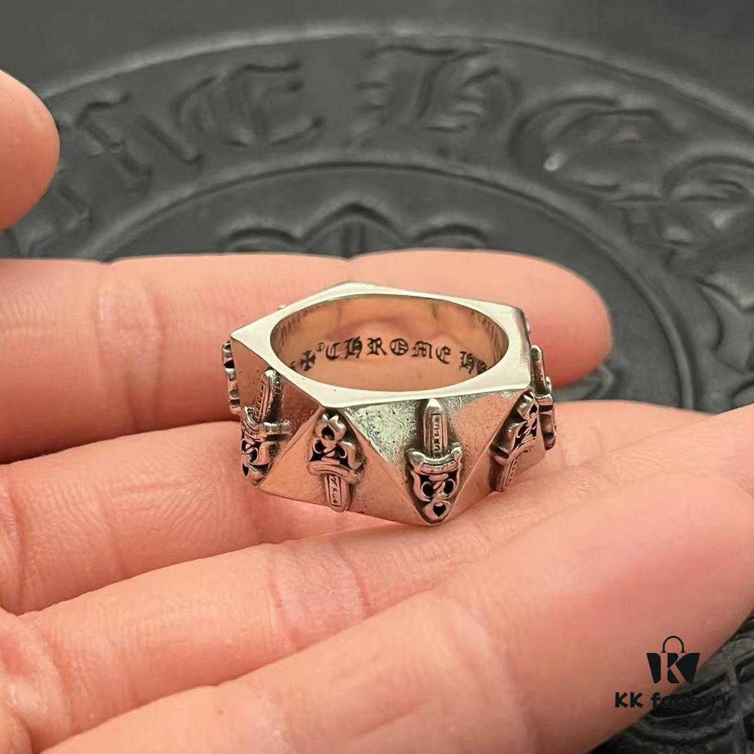 CHROME HEARTS High-End Faceted Ring
