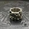 CHROME HEARTS High-Quality Crossbones Square Skull Ring