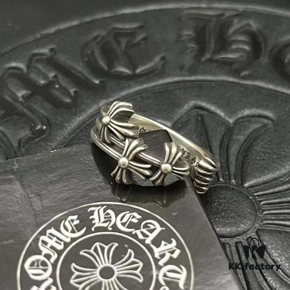 CHROME HEARTS High-Quality Open Cross Ring