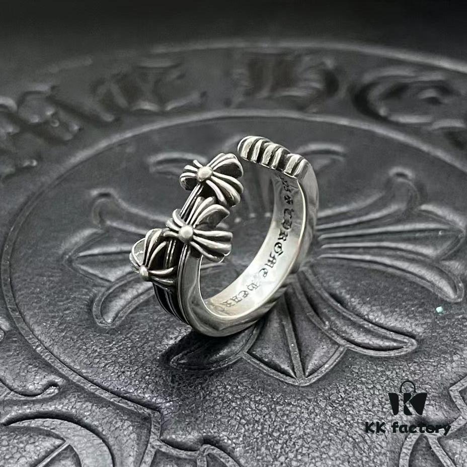 CHROME HEARTS High-Quality Open Cross Ring