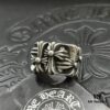 CHROME HEARTS High-Quality Crossbones Square Skull Ring