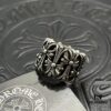 CHROME HEARTS High-End Crooked Cross Diamond-Inlaid Ring