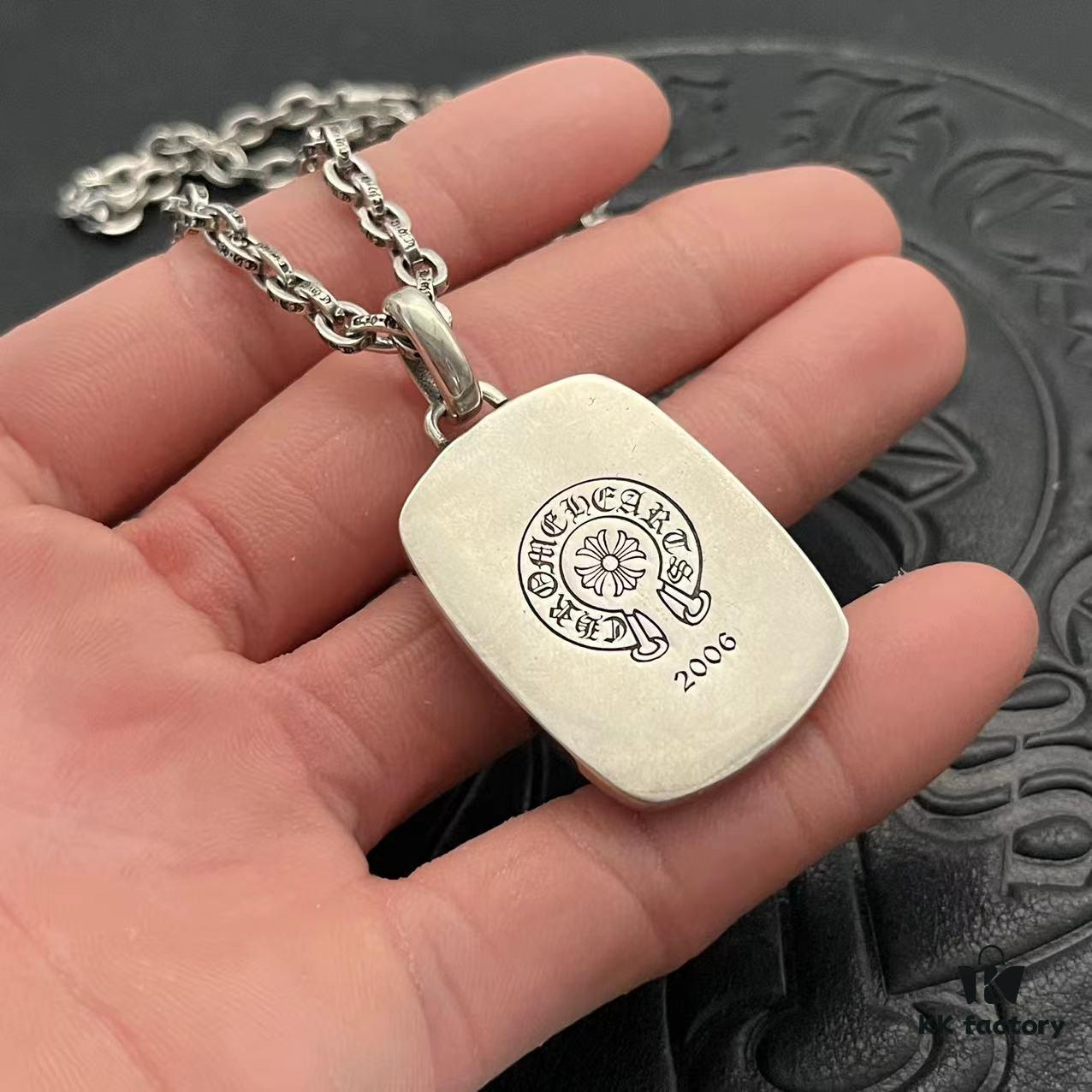 CHROME HEARTS High-Quality Cross with Vine Motif Pendant Necklace, Size: 60CM