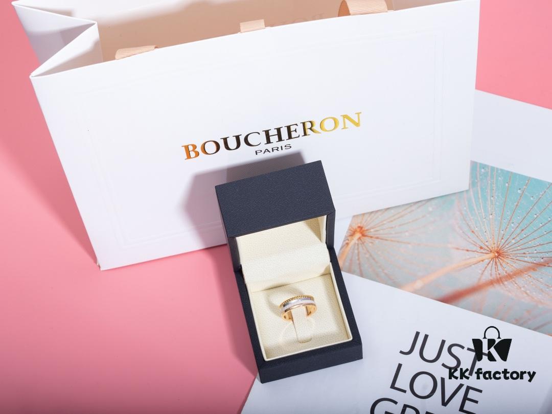 Quatre White Series Ring, brilliantly showcasing the radiant brilliance of the brand's collection. This piece combines ceramic material with mirror inlay technology, enhancing the sparkle of diamonds. Exquisitely elegant and feather-light, it adds luminous charm to minimalist styles or all-black ensembles, perfect for versatile styling.